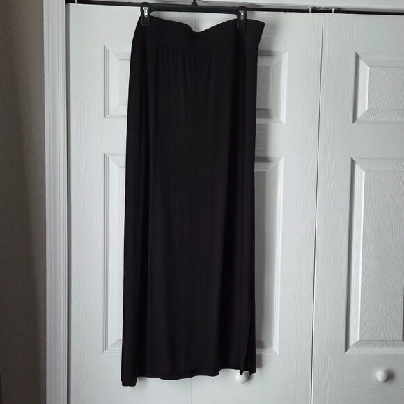 A.N.A  A New Approach Long Black Skirt 0X - Picture 1 of 5